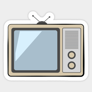 Old Television - Vector Illustration Sticker